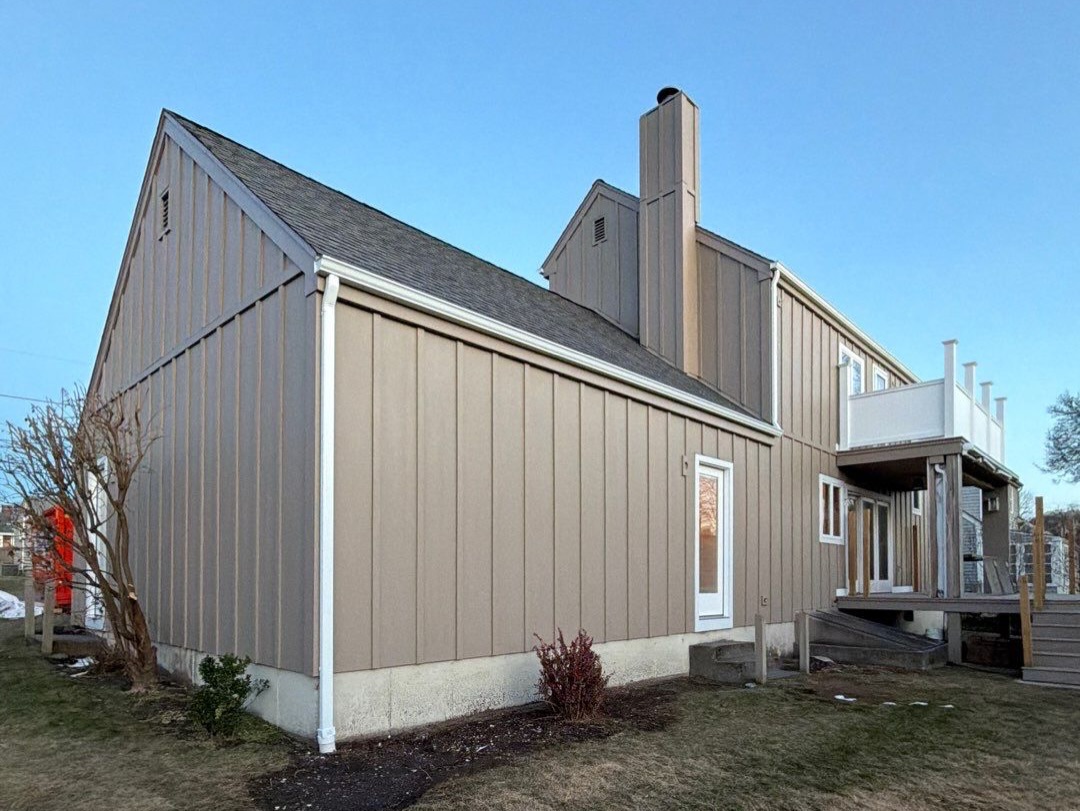 Old siding out, a full exterior upgrade in, photo 3